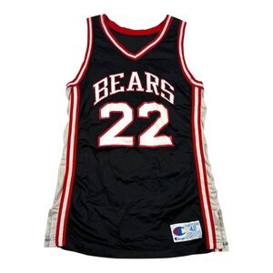 Vtg 90's Cincinatti Bearcats NCAA 22 Jersey Size 42 Black Basketball Champion